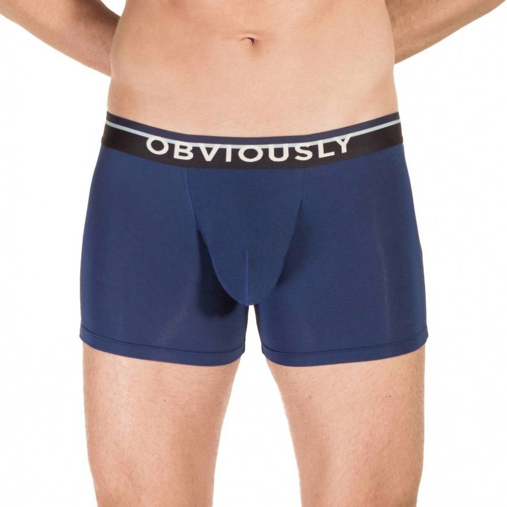 NEW OBVIOUSLY primeman 3 inch leg boxer brief in navy